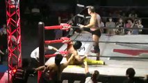 Masakatsu Funaki (c) vs. Shinjiro Otani (Wrestle-1)