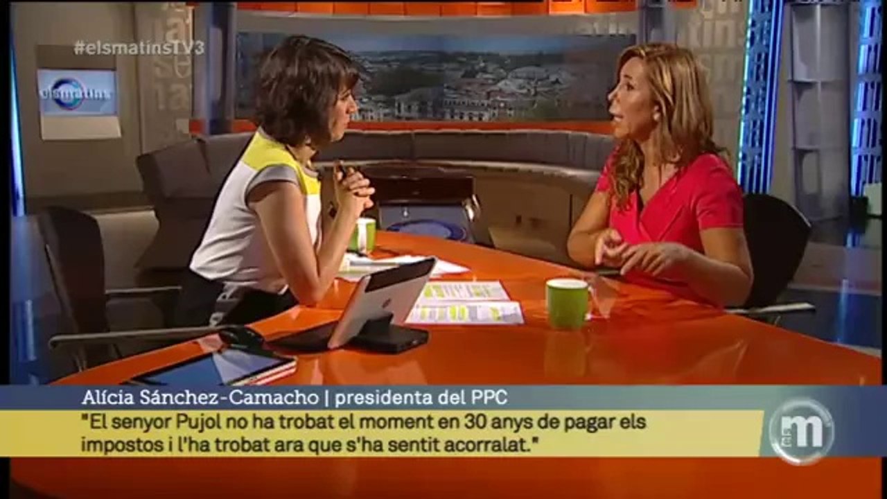TV3 - Els Matins - Sánchez-Camacho: "Mas no és de fiar. Enganya a tort i a dret"