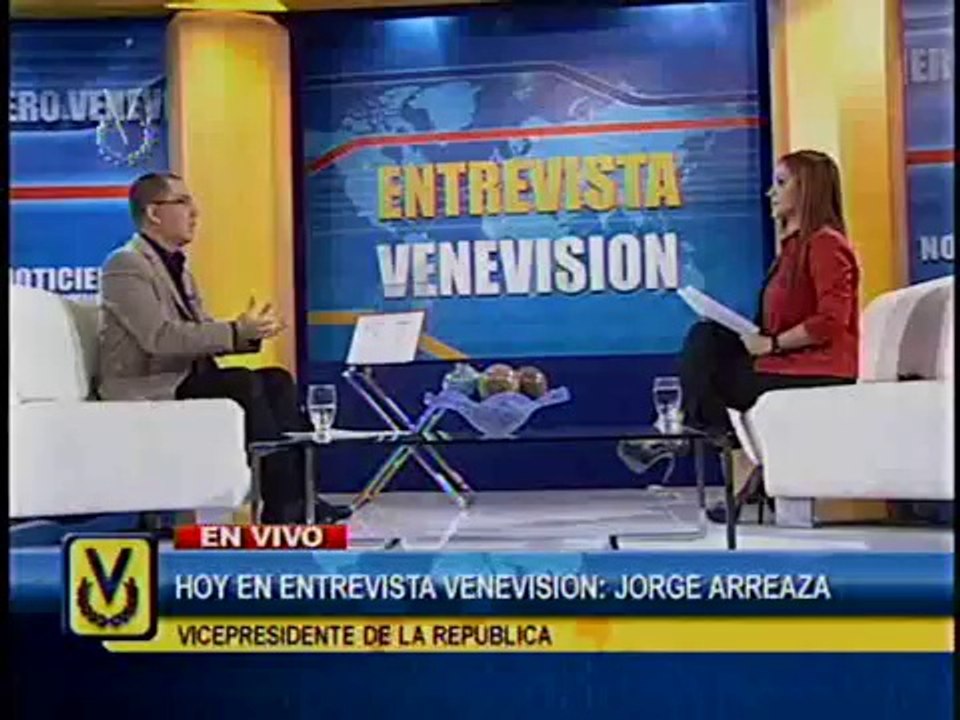 (Vídeo) Entrevista Venevisión  Jorge Arreaza, Vicepresidente de la República