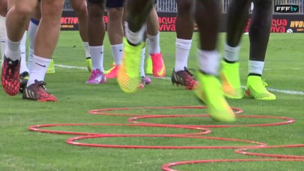 Dernier entraînement des Bleus avant Serbie - France