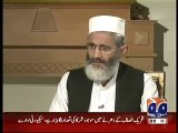 Ameer Jamaat e Islami Pakistan Siraj ul Haq Exclusive Interview With Saleem Safi - Geo News - 6 Sep 2014