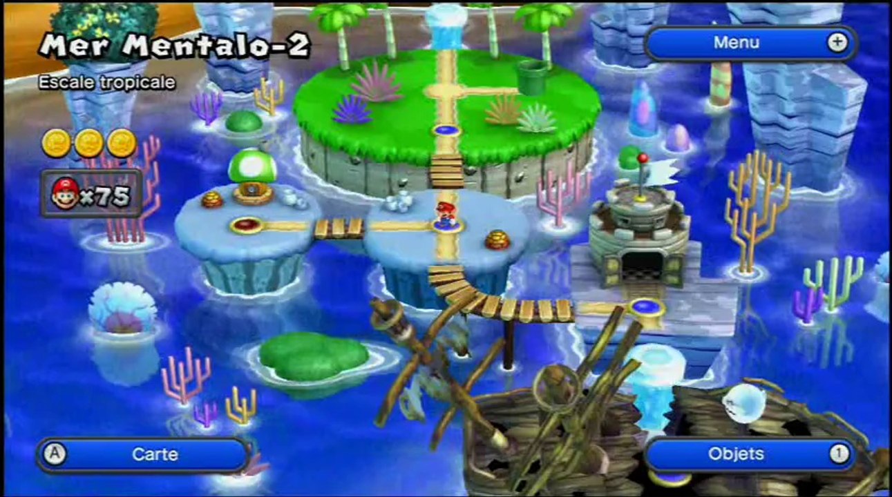 New super mario bros U 07-On s'attaque au pièces