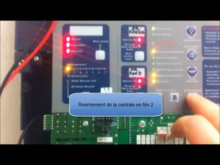 Alarme Incendie---TEST Centrale Extinction Automatique local TGBT