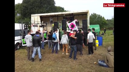 Lanmeur (29). Free-party près de la déchetterie