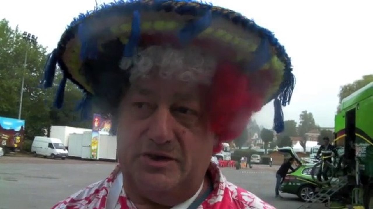 Le " lampadaire " au Grand Prix de Fourmies