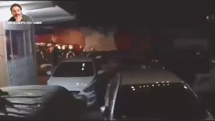 Polis facia yaşanan inşaatta sabaha kadar şiddet uyguladı