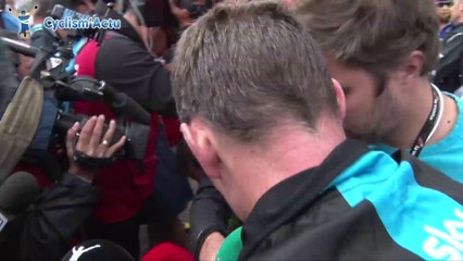 La Vuelta 2014 - Etape 15 - Christopher Froome à l'arrivée