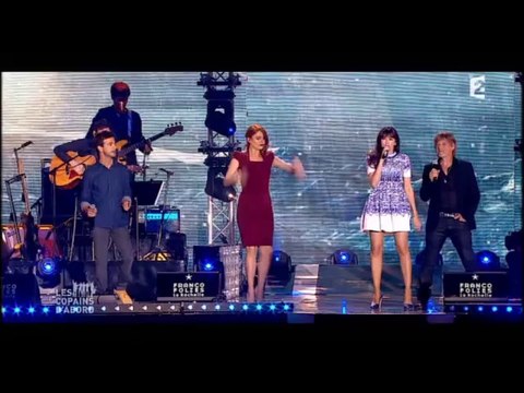 Elodie Frégé dans l'émission Les copains d'abord 30 ans, 30 chansons sur France 2 le 6 septembre 2014