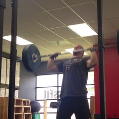 9/6- jerk + BTNJ, heavy set. 195 lbs.