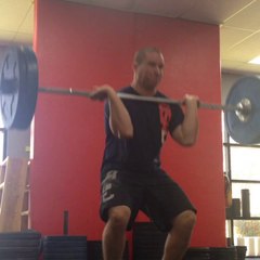 9/5- clean + HC below knee + HHC, (1.1.1). 155 lbs