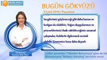 OĞLAK Burcu, GÜNLÜK Astroloji Yorumu,8 EYLÜL 2014, Astrolog DEMET BALTACI Bilinç Okulu