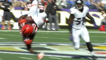 Bernard flips for a 5-yard gain