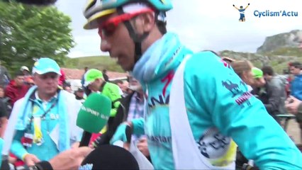 La Vuelta 2014 - Etape 15 - Fabio Aru à l'arrivée