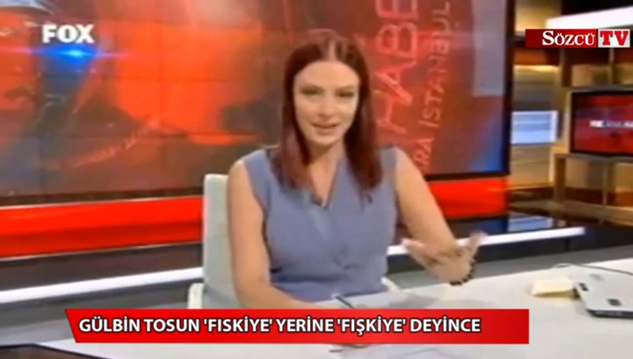 Gülbin Tosun 'Fıskiye' yerine 'Fışkiye' deyince