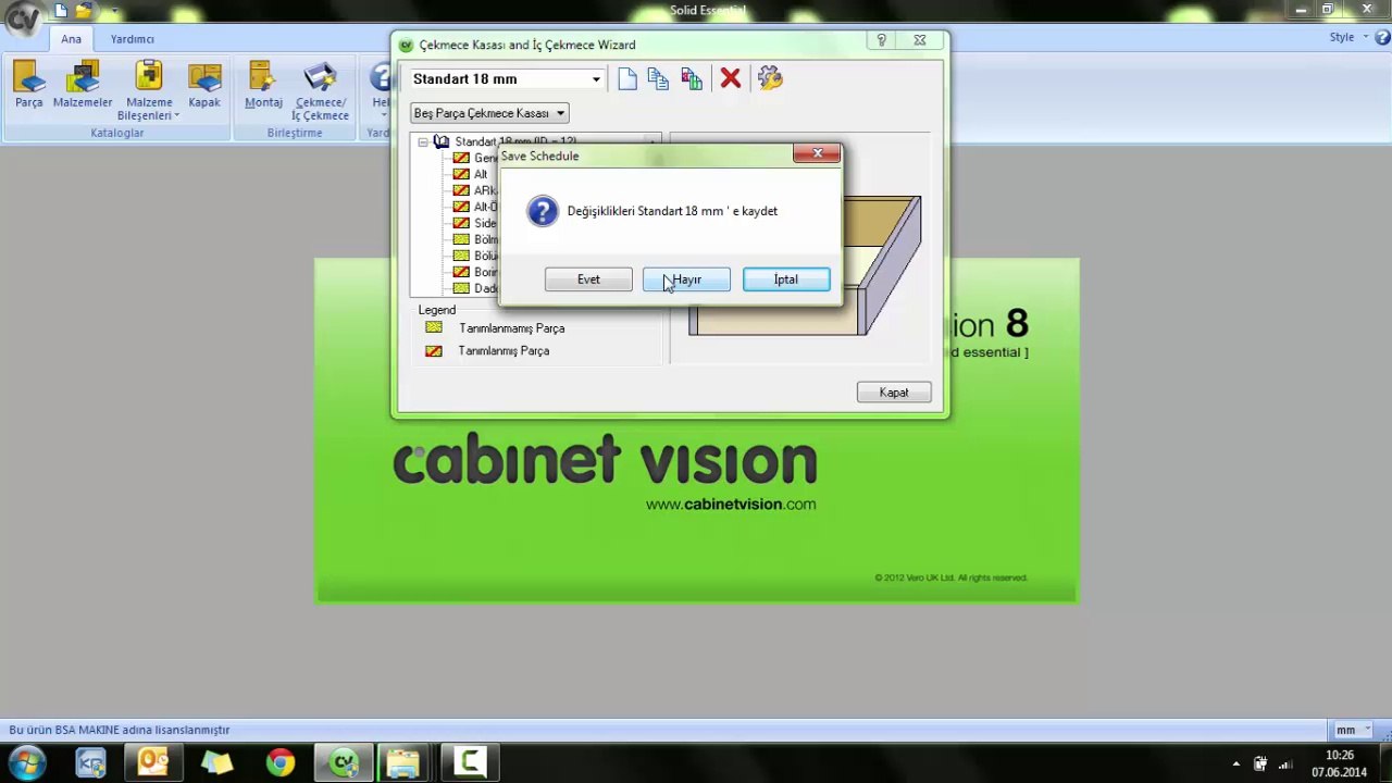 Cabinet Vision Eğitim-8