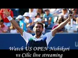 see Cilic vs Nishikori live streaming