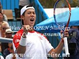 live Cilic vs Nishikori