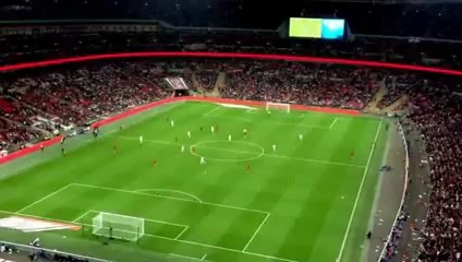 PAPER AIRPLANE launched from TOP of stadium hits player! LMAO [England vs Peru] [RAW FOOTAGE]