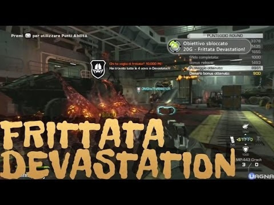 Ghosts DLC Devastation Obiettivo/Trofeo Frittata Devastation By Gioseph