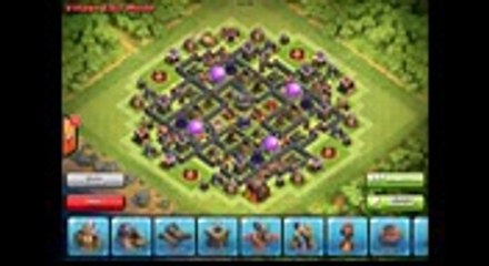 Clash of Clans TH9 Farming Base Dark Elixir Protecting Base August 2014
