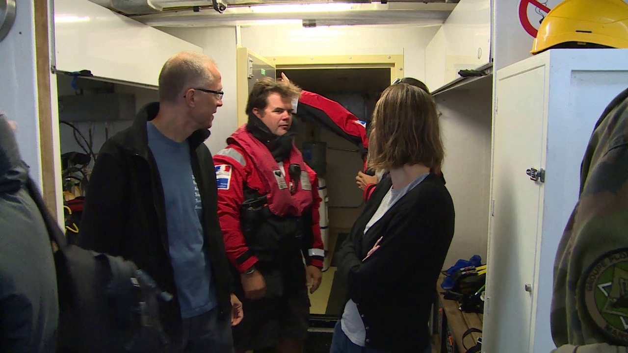 Déminage au large de Courseulles-sur-mer le 05 septembre 2014