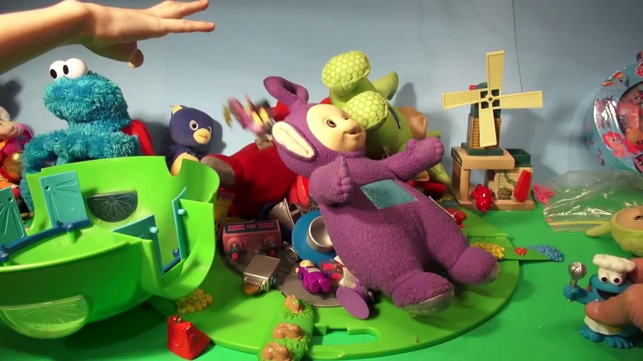 Teletubby Collection and fun with the Cookie Monster Chef, and Count n'Crunch and more crazy stuff