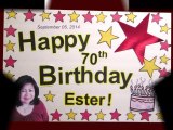 Mom's 70th Surprise Birthday Celebration!  (09/06/14)