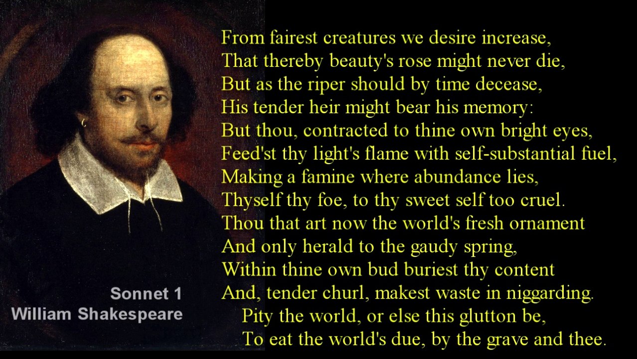 William Shakespeare - Sonnet 1