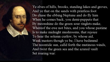 William Shakespeare ~ The Tempest, Act V scene1