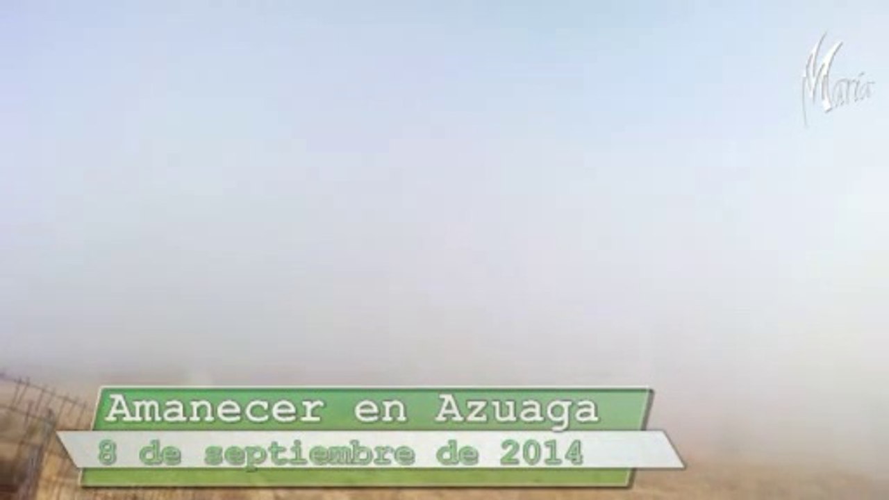Amanecer en Azuaga 8-09-14