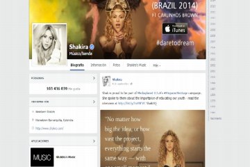 Shakira formará parte de los Récord Guinnes