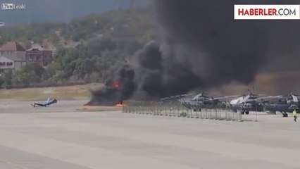 Helikopter Yere Çakıldı