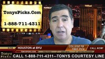BYU Cougars vs. Houston Cougars Pick Prediction NCAA College Football Odds Preview 9-11-2014