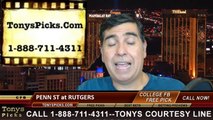 Rutgers Scarlet Knights vs. Penn St Nittany Lions Pick Prediction NCAA College Football Odds Preview 9-13-2014