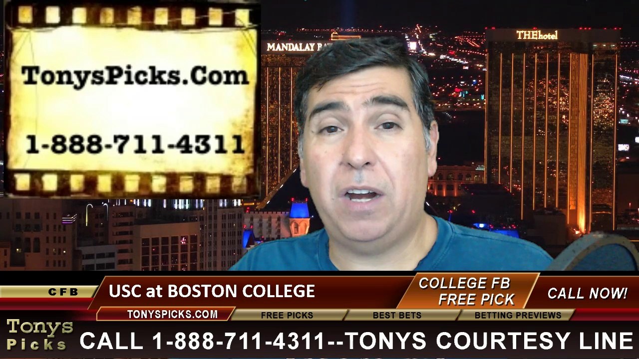 Boston College Eagles vs. USC Trojans Pick Prediction NCAA College Football Odds Preview 9-13-2014