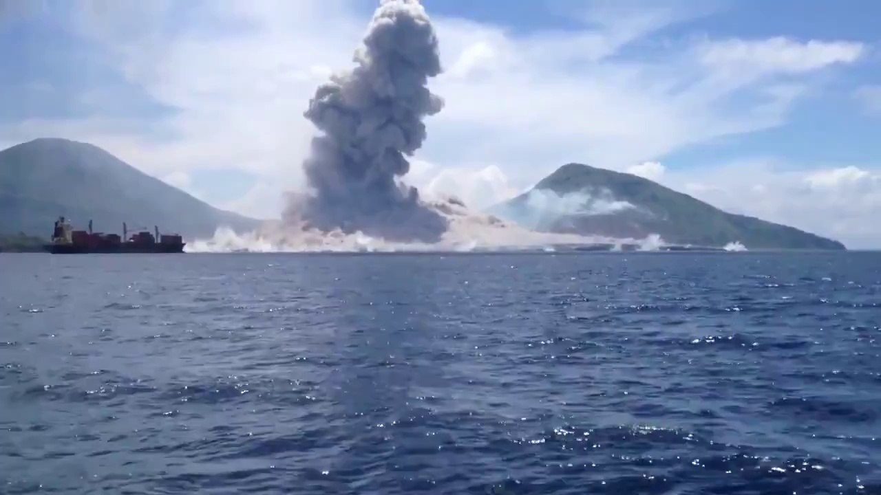 Volcano Erupts in Papua New Guinea