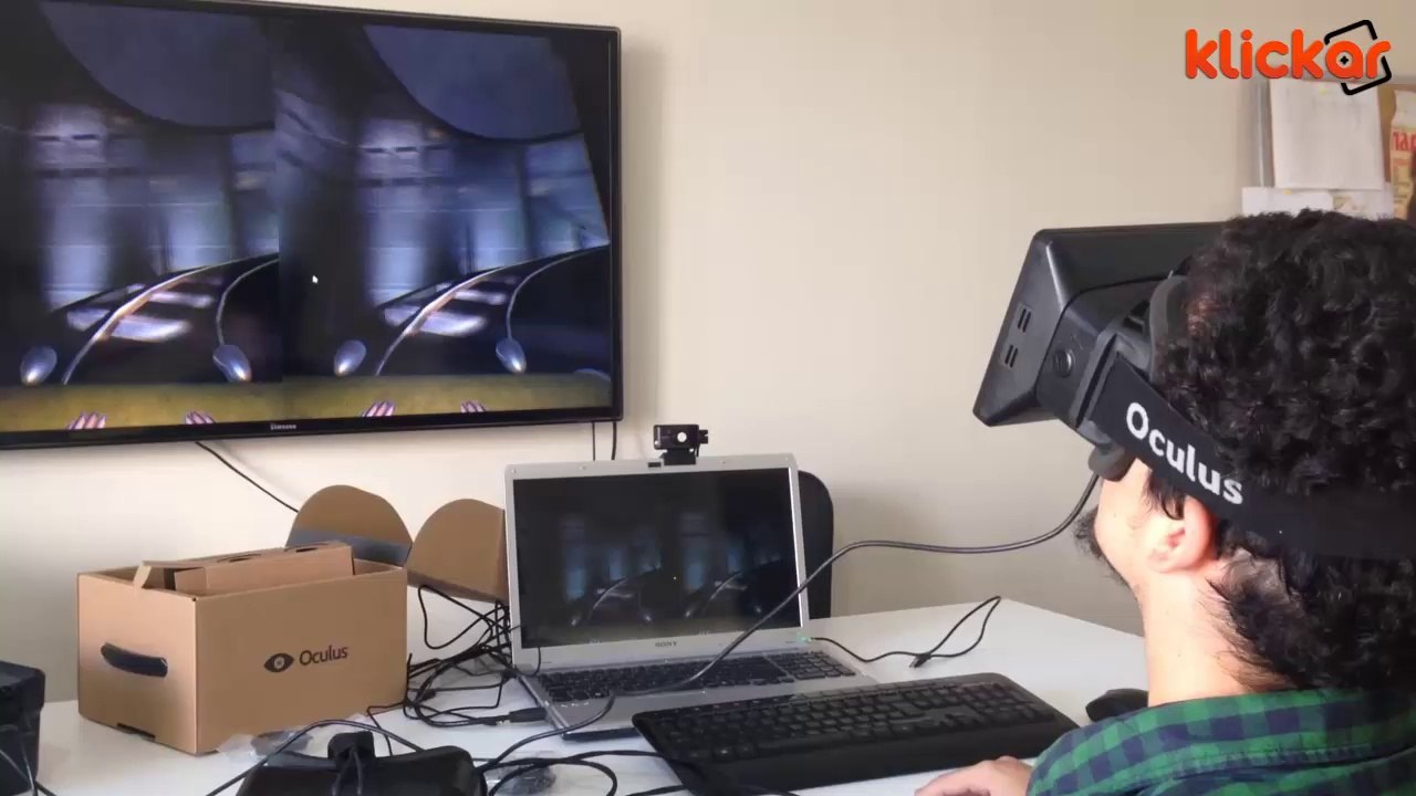 Oculus Rift DK1 Klickar Testi