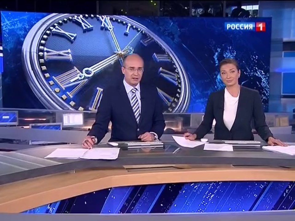 Новые часы перед Вестями в 20:00 (Россия-1, 08.09.2014)