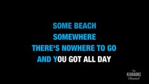 Some Beach in the Style of _Blake Shelton_ karaoke video with lyrics (with lead vocal)