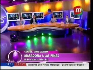 Maradona a las piñas