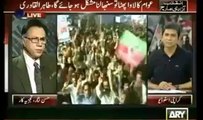 Watch Hassan Nisar Sharing His Views About The Crowd In PTI Sit-in At D-Chowk Islamabad