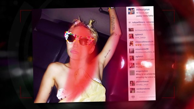 Miley Cyrus Parties Wearing Only Pasties in New York City