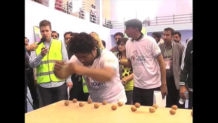 He's Nuts - Most walnuts cracked with the head in a minute