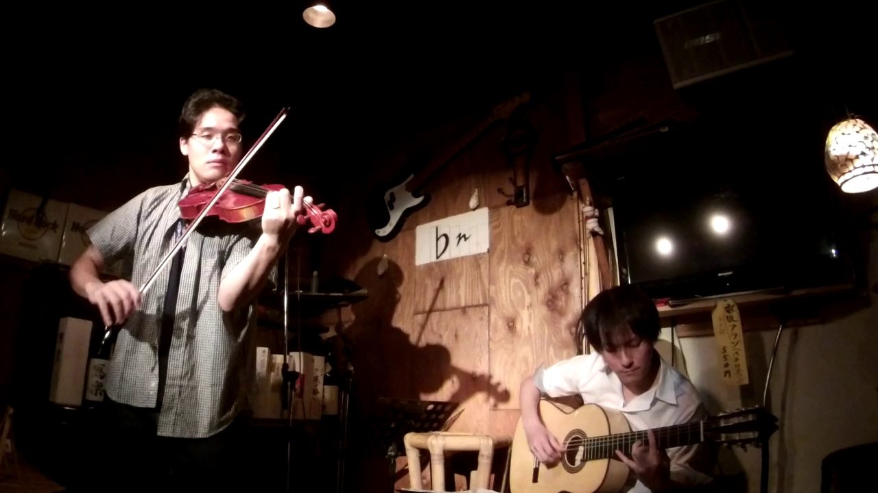 【LIVE】チャルダッシュ(ヴィットーリオ・モンティ) Chardash (Vittorio Monti) played by Dolphin Cafe(Guitar:YOSHINORI TANAKA 田中佳憲 Violon:AKIHITO TAKEUCHI 竹内章人) instrumental sheet music concert acoustic cover piano