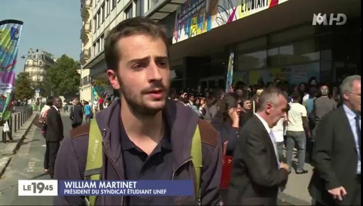 M6 - JT 19-45, William Martinet, président de l'UNEF, réagit à la généralisation de la caution locative étudiante