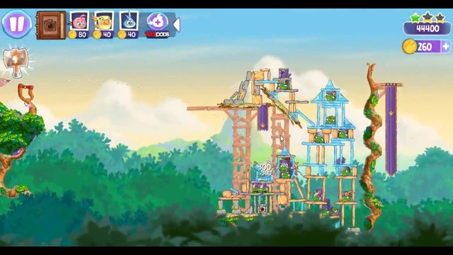 Angry Birds Stella Wall of Pigs Level 3 Walkthrough ★★★