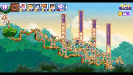 Angry Birds Stella Wall of Pigs Level 5 Walkthrough ★★★