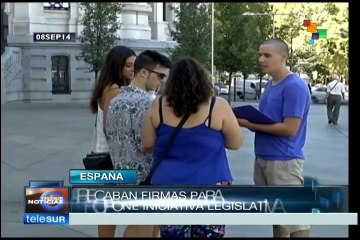 Españoles protestan contra desempleo y precariedad