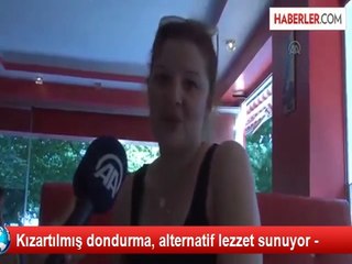 Kızartılmış dondurma, alternatif lezzet sunuyor -