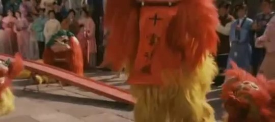 Chinese Red Lion Dance